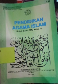 Pendidikan Agama islam Untuk Siswa SMU Kelas III