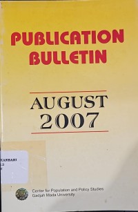 Publication Bulletin