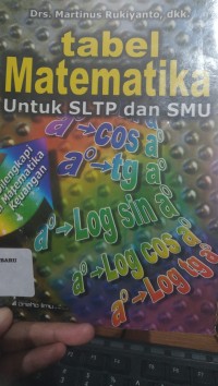 Tabel Matematika untuk SLTP dan SMU