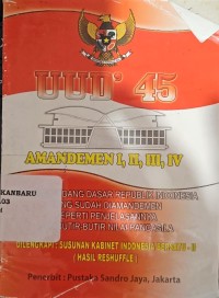 UUD 45 Amandemen I, II, III, IV