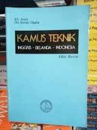 kamus teknik inggris - belanda - indonesia