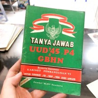 Buku Himpunan Tanya Jawab P-4 UUD 1945 GBHN Edisi II