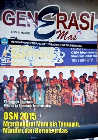 OSN 2015 Membangun Manusia Tangguh, Mandiri, dan Berintegritas